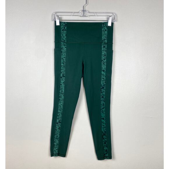 Athleta Salutation Stash‎ Pocket Serene 7/8 Tight Green Leggings High Rise Small - Picture 2 of 10